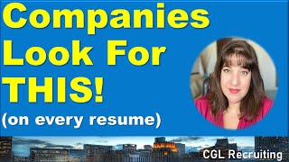 5 Things Companies Look For On Every Resume - Tools To Help Job Seekers With Their Job Search