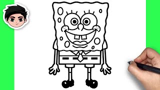How To Draw Spongebob - Easy Step By Step Tutorial