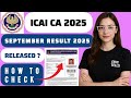 ICAI CA Result 2025 | Check September 2025 Results Now 📊