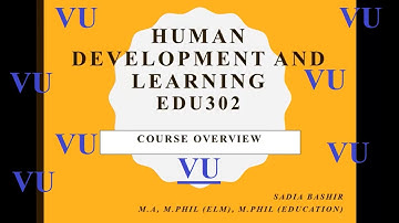 EDU302 Lecture3 Part2 || Aspects of Human Development  || Human Development and Learning