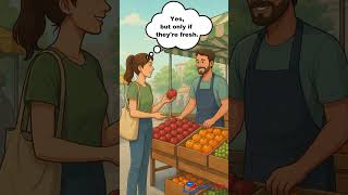 English Speaking Practice 🍎 At a Farmers market 🍊🍇#englishforbeginners #farmersmarket