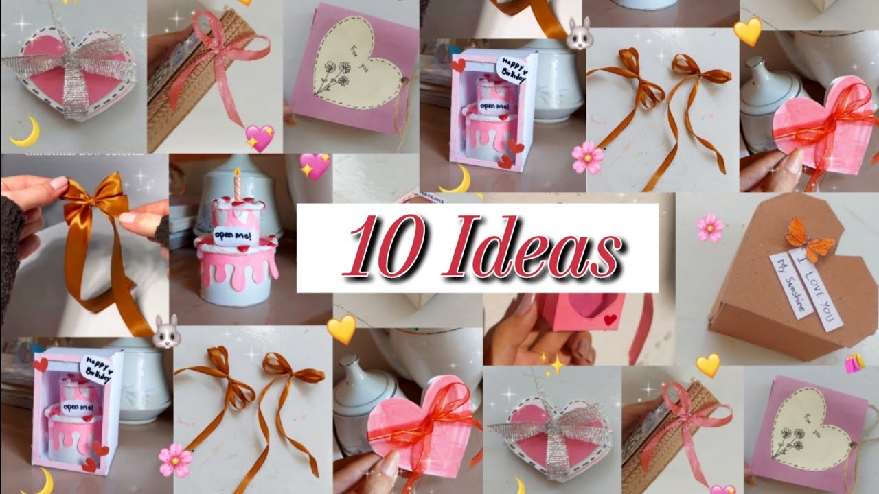 10 diy cute paper crafts for bff birthday - YouTube