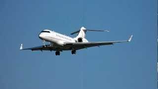 HD Global Express Bombardier BD-700 1A11 Global 5000 [N468KL] Lands at San Jose Airport-SJC
