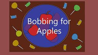 Bobbing for apples. Happy Halloween.
