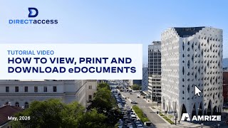 Amrize DIRECTaccess - eDocuments