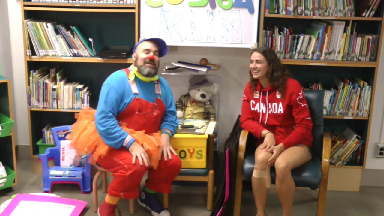 Kylie Masse visits SickKids Story Time - Canadian Olympic swimmer and World Record holder Kylie Masse visits SickKids Story Time with A. Leboo.