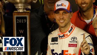 Winners Weekend Denny Hamlin And Chris Gabehart At Bristol Motor Speedway Nascar Race Hub