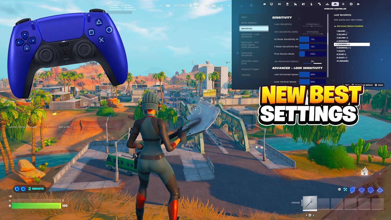 NEW BEST Controller SETTINGS + Sensitivity for Console Players