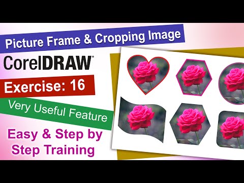 How to Crop Image in CorelDRAW | Picture Frame & Power Clip Tutorial