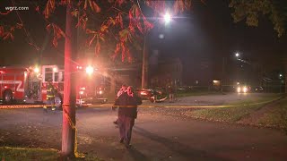 Lockport car crash, gunshots on Adams Street