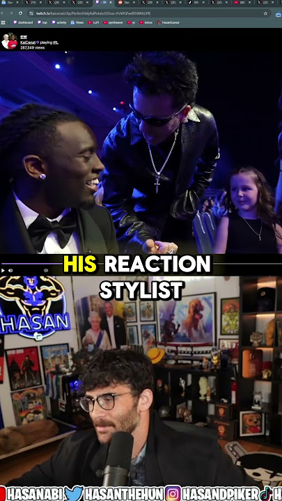 Hasan Glazes Kai Cenat | #hasanabi #kaicenat #americanmusicawards