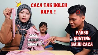 ALAMAK RAYA TAK JADI BAJU RAYA CACA ROSAK 😨‼️