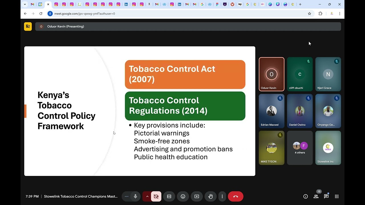 TIIDWI Stowelink Tobacco Control Champions Masterclass 2025