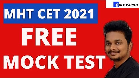 FREE MHT CET 2021 MOCK TEST 🔥