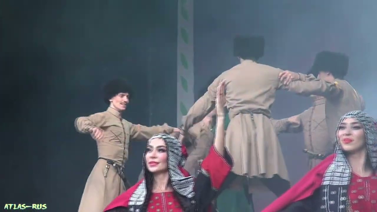 Танцы народов России (Кавказ), Часть XII / Russian Dance, Ethnic Festival, Moscow #yurbau