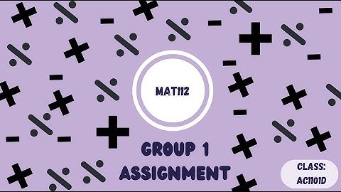 BUSINESS MATHEMATICS (MAT112),AC1101D, GROUP 1 ASSIGNMENT VIDEO ( COMPOUND INTEREST & ANNUITY )