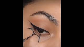 Spider Eyelook🕸️How to create spidereyelook #spiderman#shorts #ashortaday#eyemakeup #ytshorts#viral