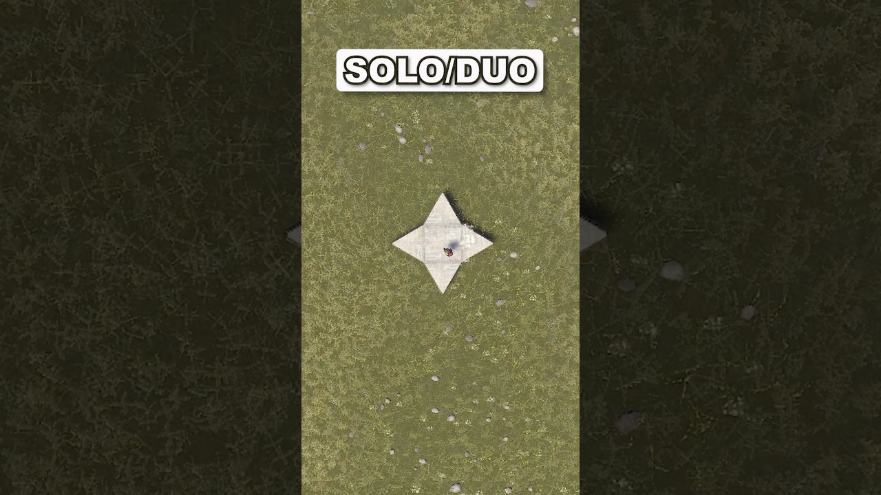 PERFECT Solo/Duo base design in rust #rust #rustgame #rusttok #rustbuild #rustclips
