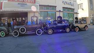 The Santa Anita Model A Club MAFCA in front of the Historic Fox Theater in Pomona CA.