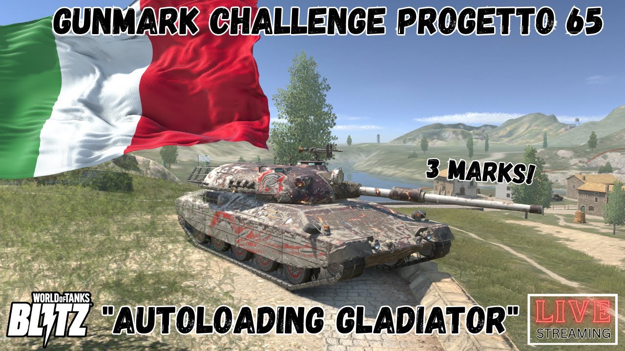 Progetto 65 Gun Mark Grinding! 3 Marks Challenge | WoT Blitz