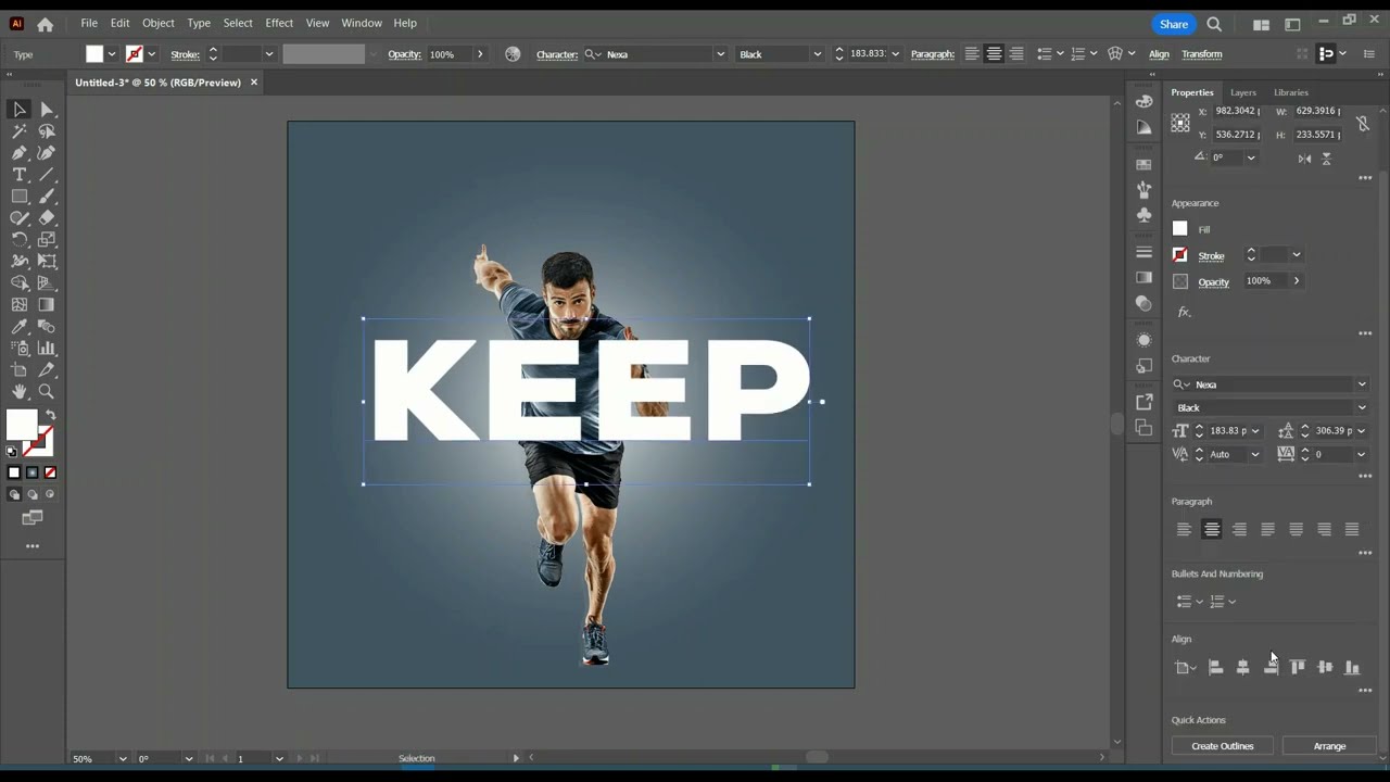 Creating Simple Yet Powerful Sports Motivation Posters with Adobe Illustrator