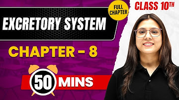 EXCRETORY SYSTEM In 50 Mins | Complete Chapter Mind Map | Class 10 ICSE BIOLOGY