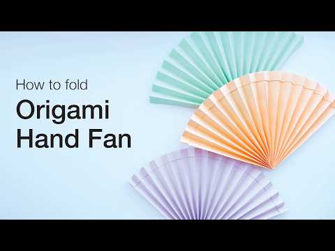 How to Fold a Sturdier Paper Hand Fan Without Glue With A4 Paper