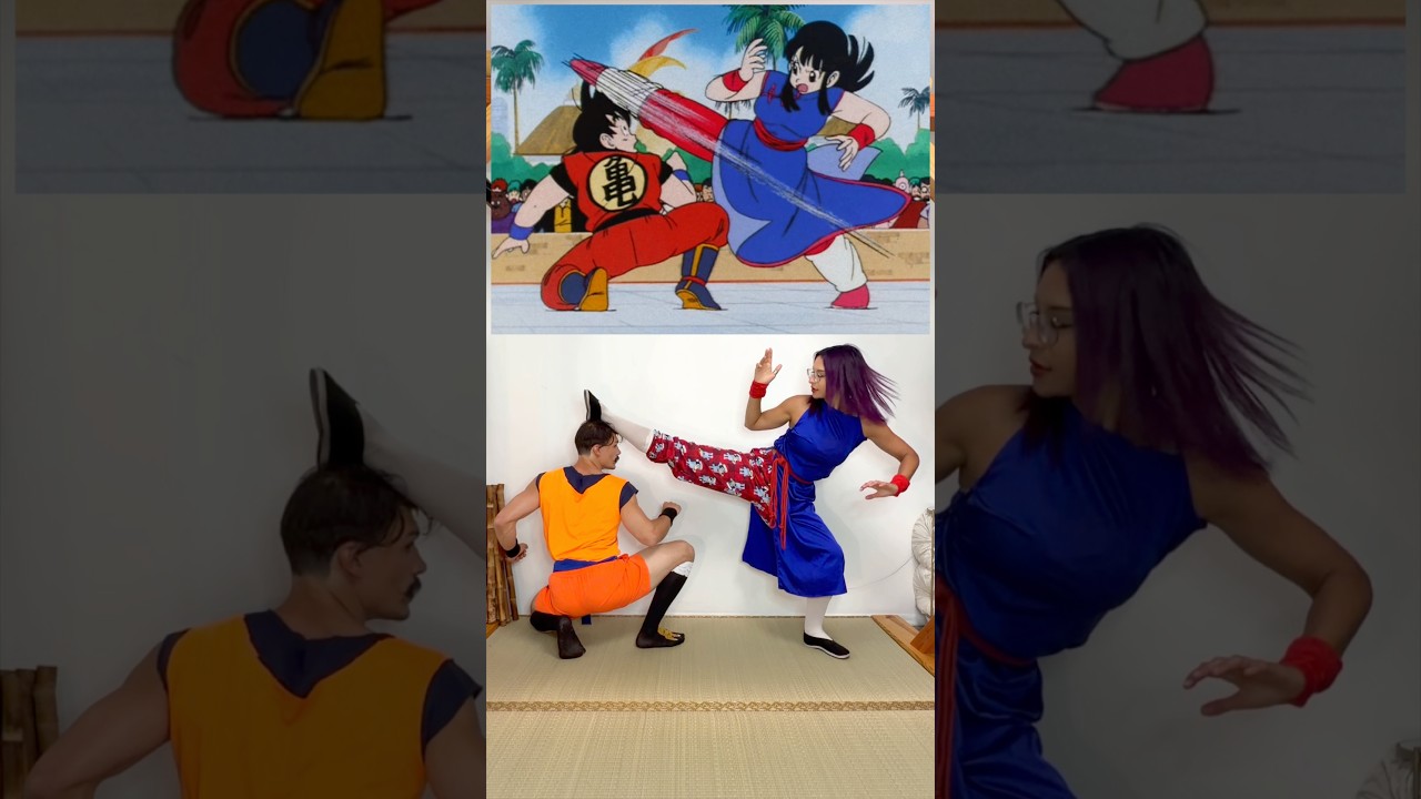Goku and Chi-Chi pose IRL🔥🔥🔥#dragonball #goku #anime #animeedit #irl #cosplay #poses #dbz #DBS
