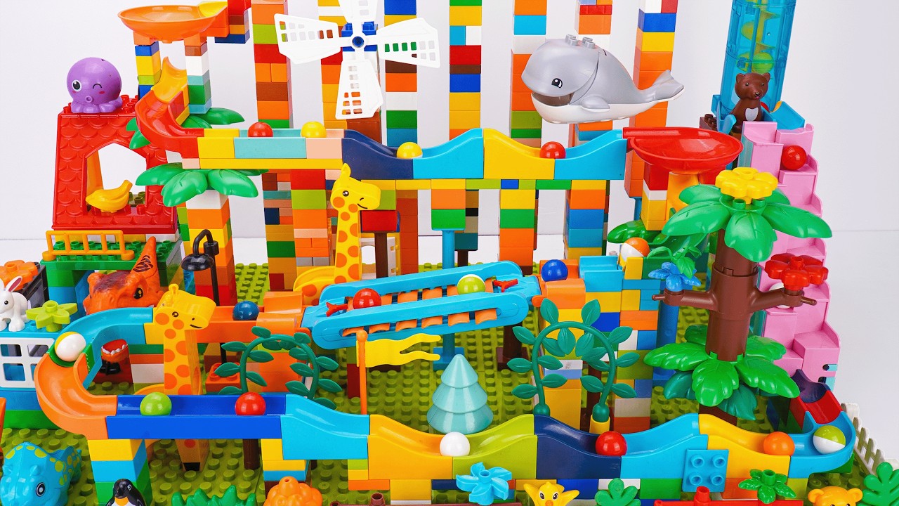 INSANE LEGO DUPLO Marble Run ASMR ☆ Satisfying Building Blocks ASMR Building a Ferris Wheel