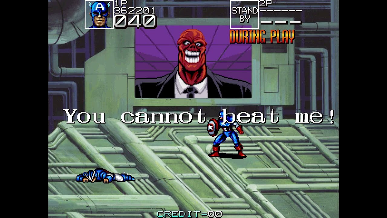 Captain America and the Avengers - Arcade Longplay (Captain America)
