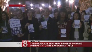 Yale graduate teachers begin fast to push for union contract negotiations