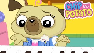 Chip and Potato | Chip's First Piano Exam Chip's Homework Project | Cartoons For Kids | On Netflix