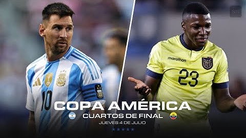 Argentina vs Ecuador || Arg 1(4) - 1(2) Ecu || Full Match Highlights || Copa America 2024