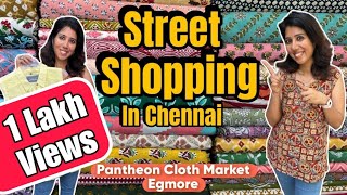 Chennai Street Shopping | Pantheon Cloth Market Egmore