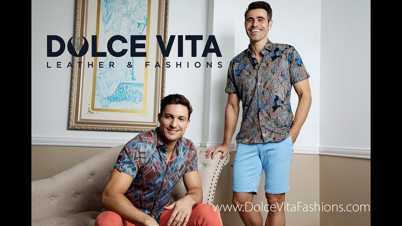 Luchiano Visconti Men's Cotton and Linen Shirt 5037 Blue, Beige, and Cream Polka Dot Print main image 1