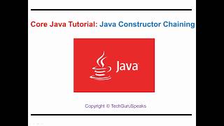 Core_Java_11 - Java Constructor Chaining