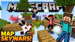 Minecraft Skywars Map! (The Best) - Triple Kill With Snowballs! [MCPE/Bedrock] screenshot 3