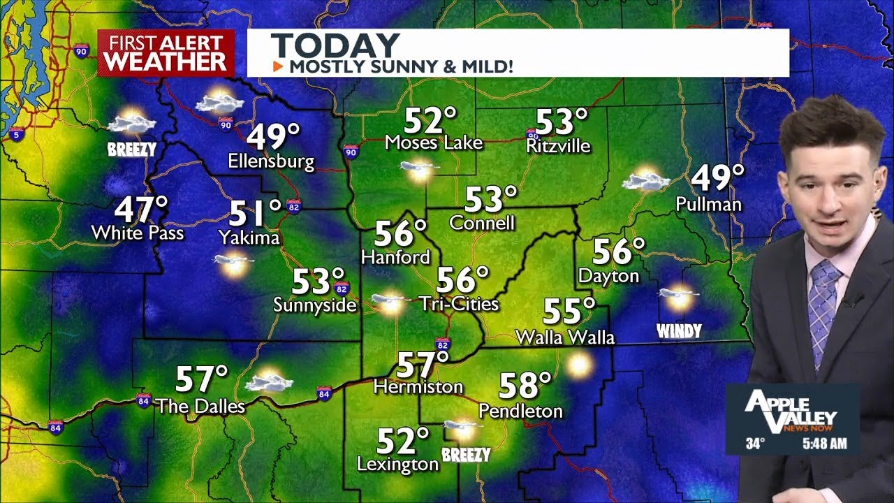 Mostly sunny and mild through Saturday - YouTube