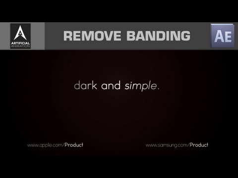After Effects Tutorial - Smooth Gradients