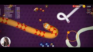 WormsZone.io Slither Snake Worm Zone io Battle Gameplay || Hulyo otso || screenshot 5