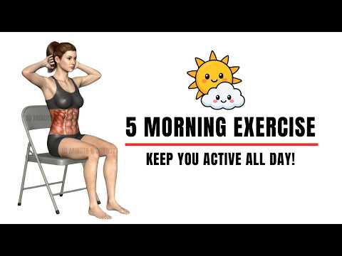 👉5 Morning Chair Exercises That Keep You Active All Day!