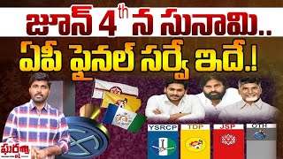 జూన్ 4న భారీ సునామి.. ఏపీ ఫైనల్ సర్వే ఇదే.! AP Latest Survey | TDP | YCP || Gharshana Media || BVR |