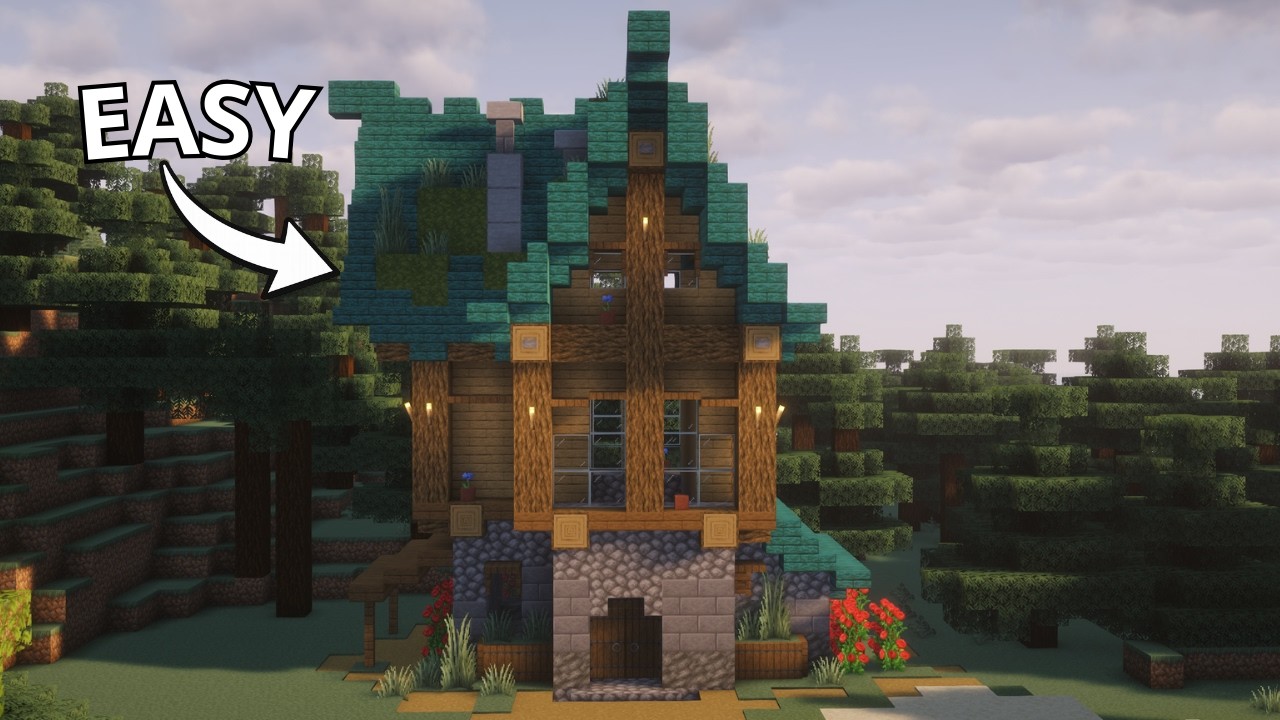 Minecraft : Medieval House | Tutorial | - YouTube