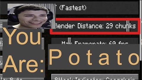 What your Minecraft RENDER DISTANCE says about you