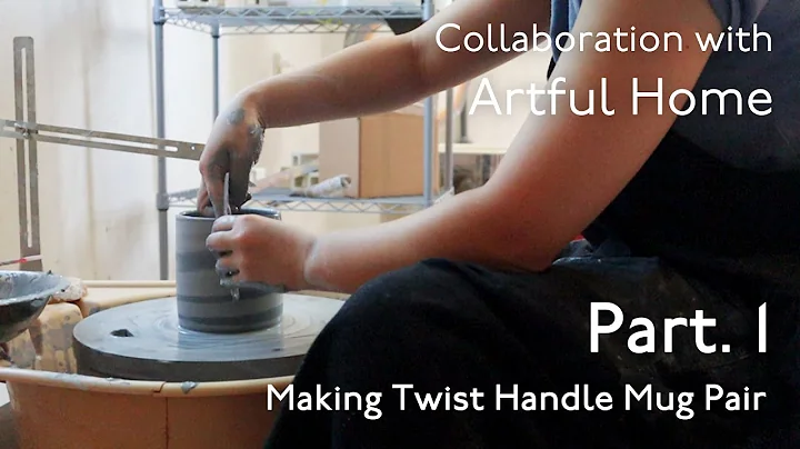 Making Neriage Mugs for Artful Home Part. 1 | Studio Pottery Process | Saori M Stoneware