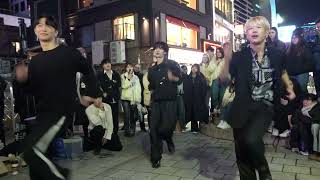 231212 kpop cover dance team ONE OF Hongdae busking