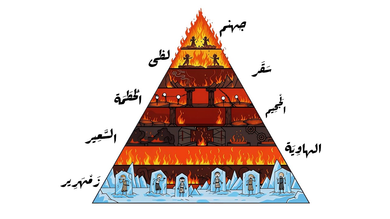 شرح طبقات النار بالتفصيل… من جهنم إلى الزمهرير! ما هو أشد عذاب فيها؟