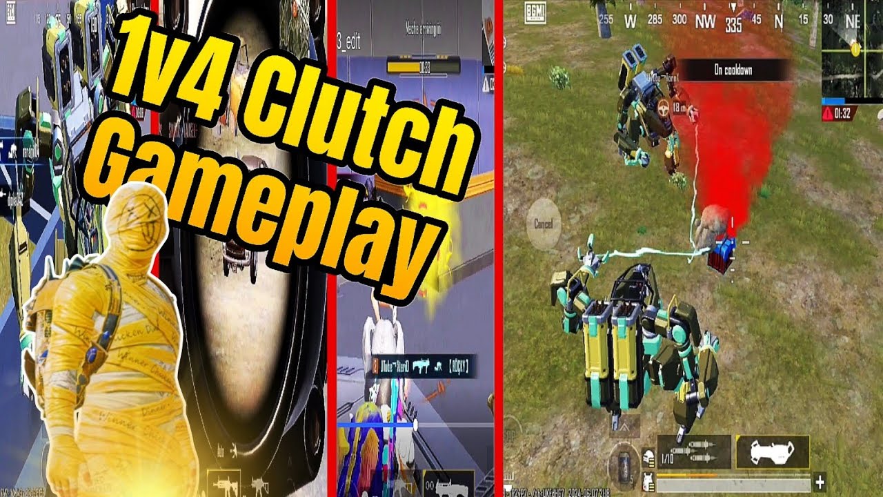 1v4 Clutches Gameplay In Bgmi 🥵 #bgmi #youtube - YouTube