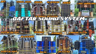 TERLENGKAP ‼️DAFTAR SOUND SYSTEM KARNAVAL DADAPAN 2025🔥