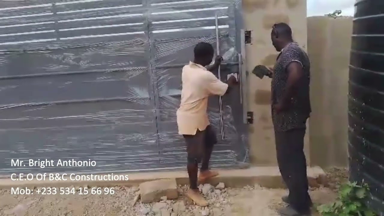 Строительство главных ворот в Гане и создание платформы для полиэтиленового резервуара. Эпизод 11...